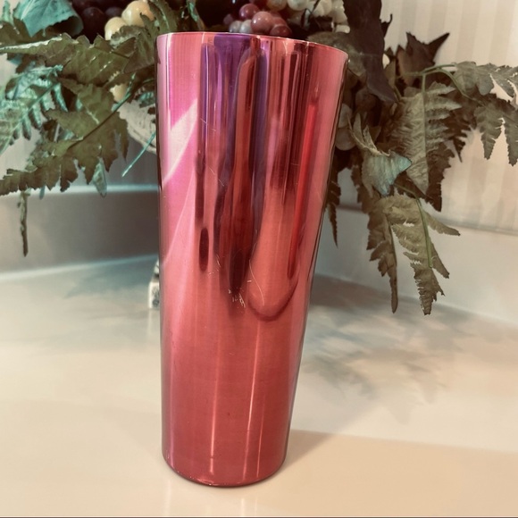 Starbucks Berry Pink 2016 Stainless Steel Cold Beverage Tumbler 24 oz. - Picture 3 of 16